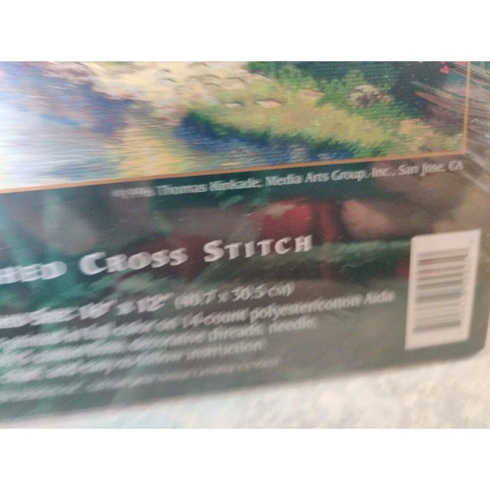 Thomas Kinkade Embellished Cross Stitch Kit 